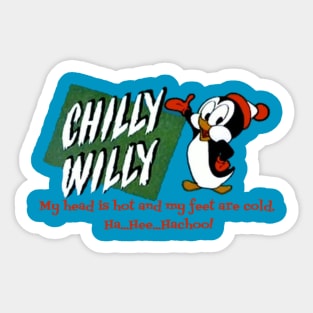 Chilly Willy The Penguin Sticker